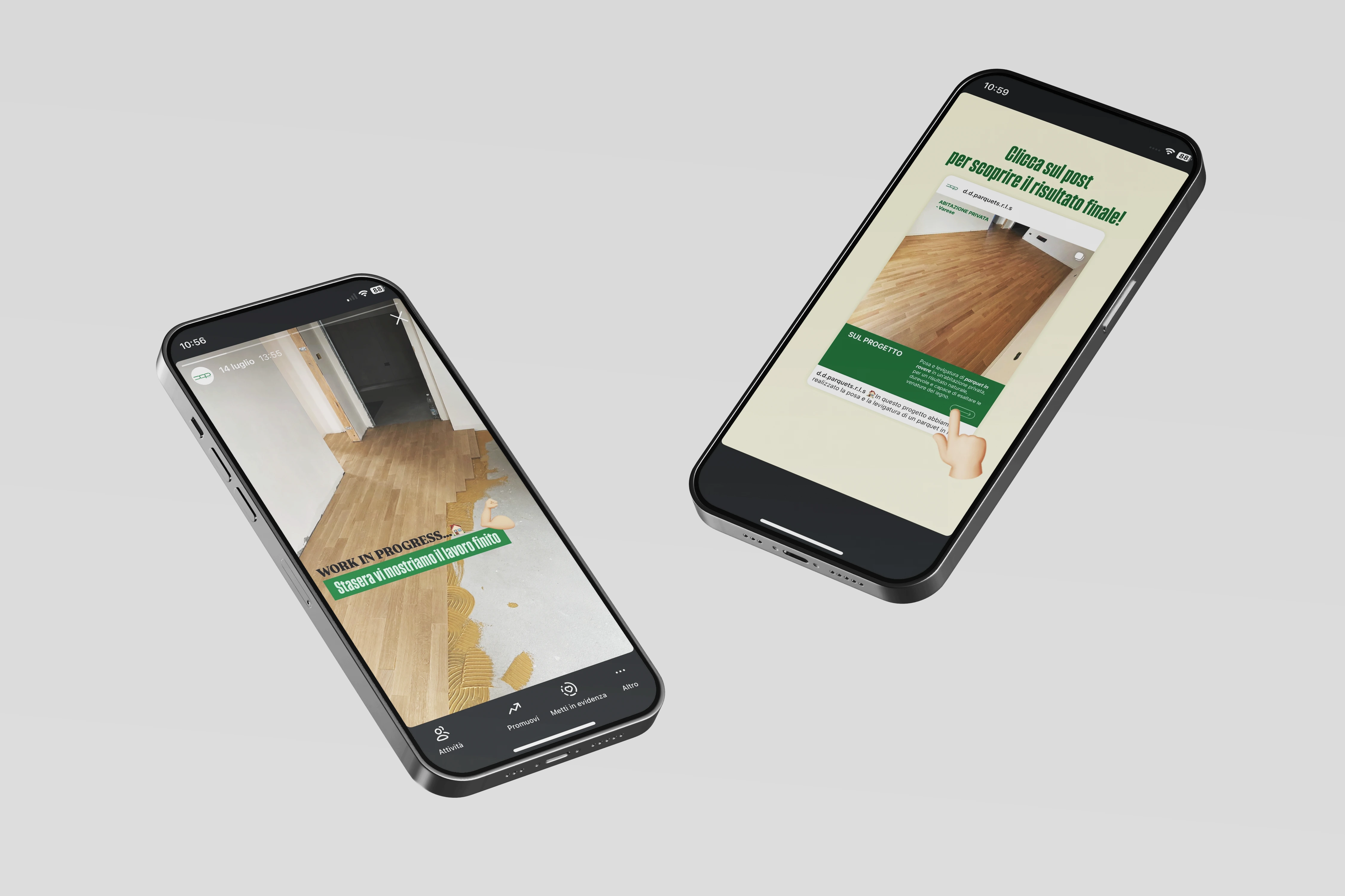 Storia Instagram lavori in corso DDParquet