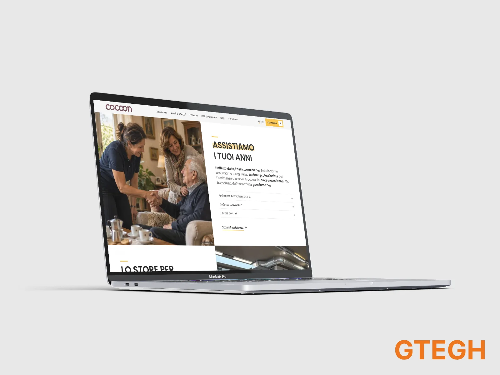 Cocoon macbook prospettiva – Render progetto Cocoon